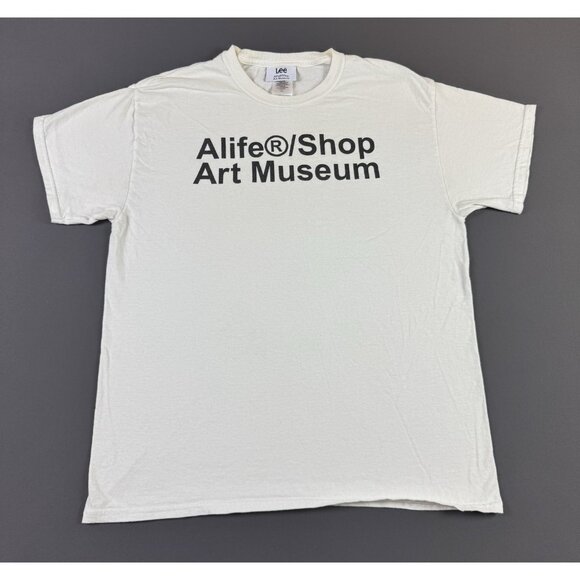 Alife Y2K Shop Art Museum Lee Streetwear Hype White Large Shirt Promo Rare - Picture 1 of 9